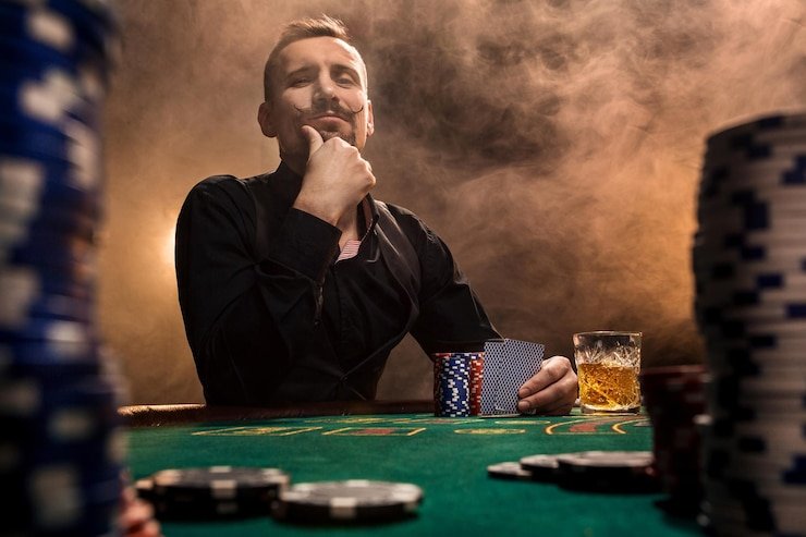 Interface taruhan di meja Three Card Poker kapaltoto